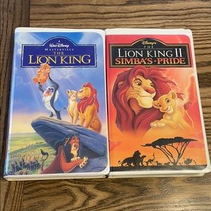 The Lion King Simba’s Pride Movies Disney VHS Set